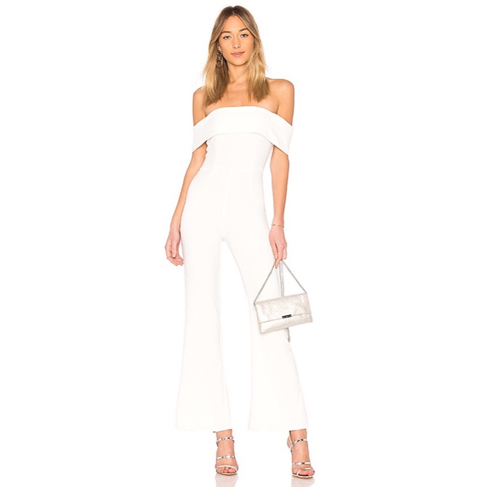 SUPERDOWN Revolve White Jumpsuit